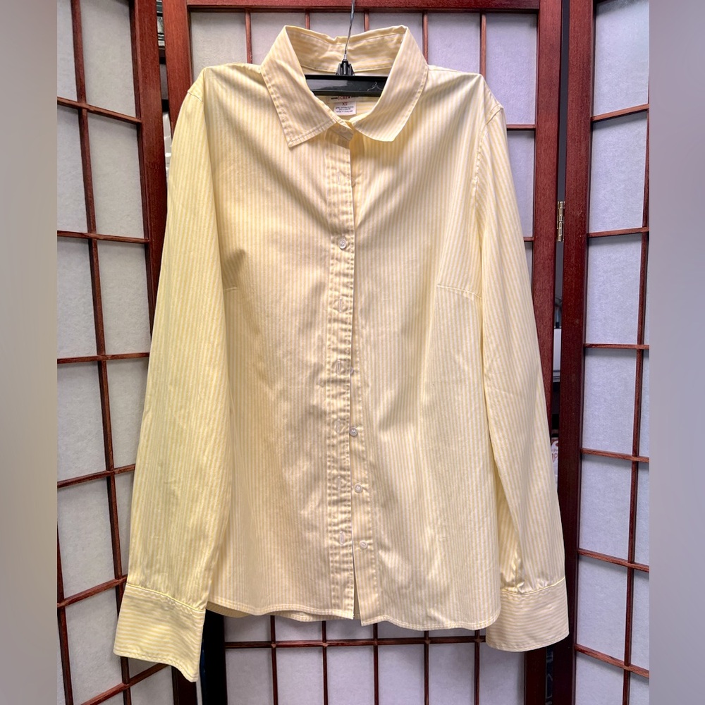 Women’s J-Crew striped button up blouse